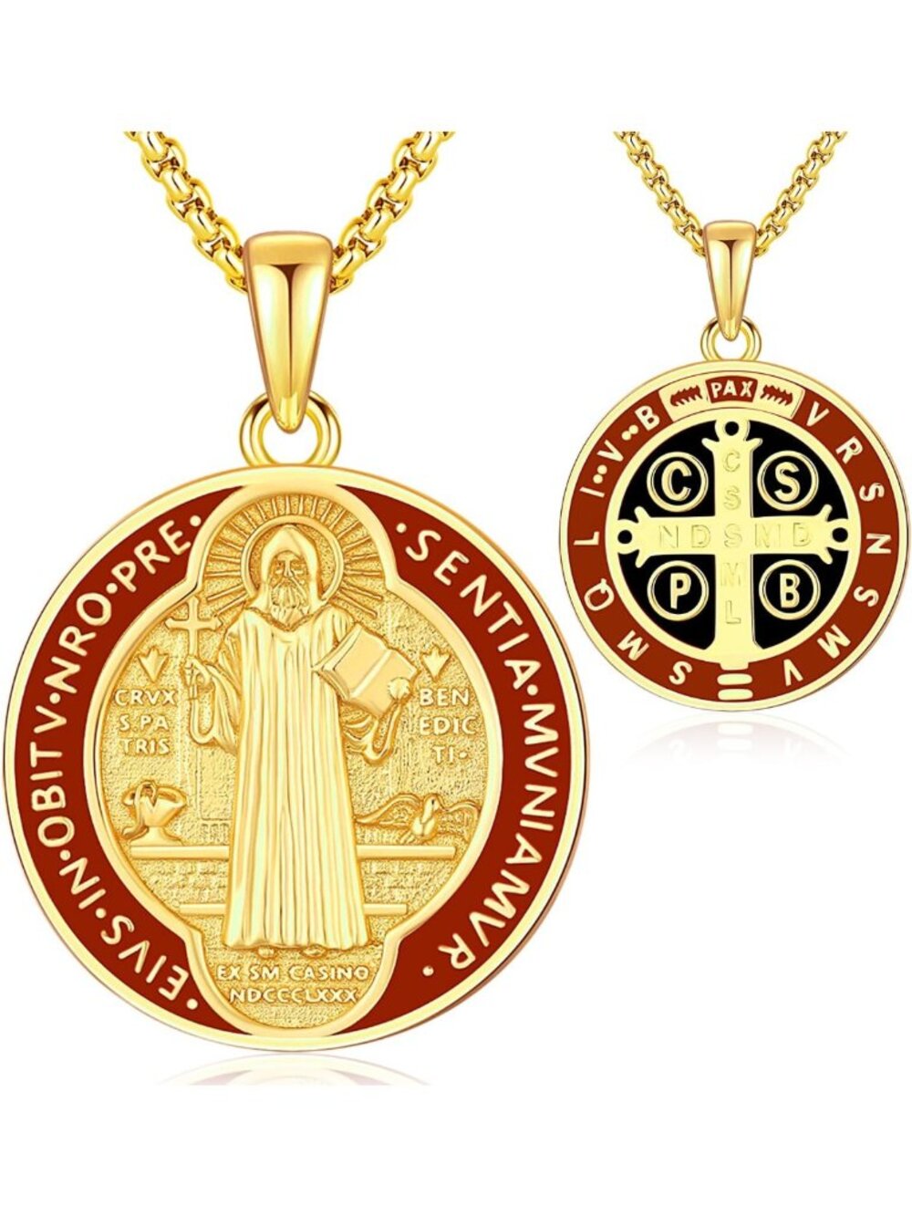 Sterling Silver Religious Medal Necklace | Patron Saint Amulet Jewelry